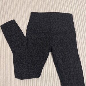 lululemon athletica Black Subtle Leopard High-Rise Leggings
